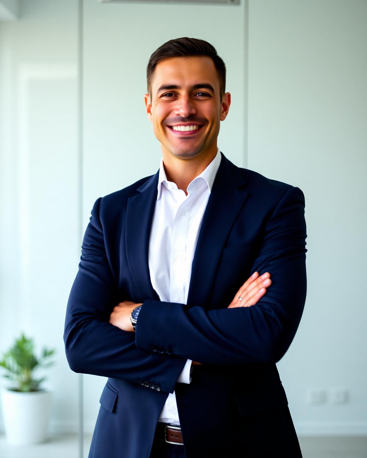 Empresário com perfil de gestão